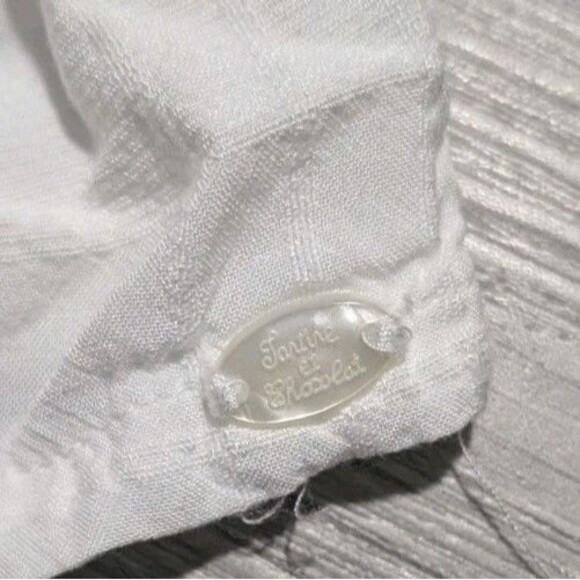 Tartine et Chocolat Paris Sleeveless Dress Girls Size 6 A White Sundress Floral - Picture 2 of 9